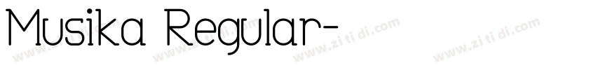 Musika Regular字体转换
